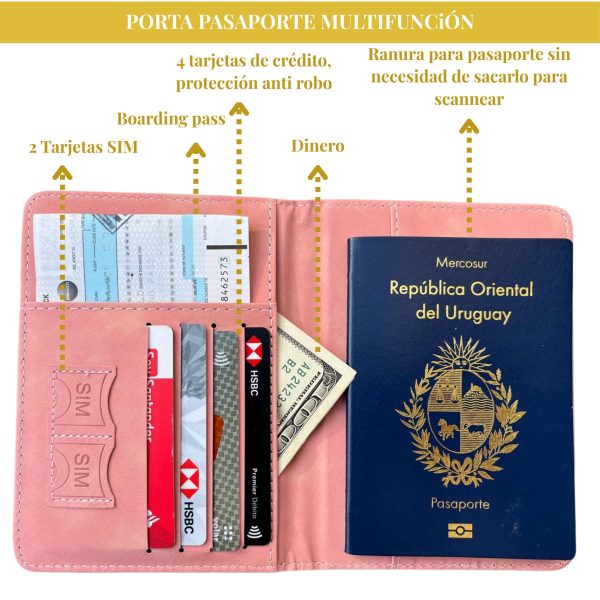 Porta pasaporte y documentos individual- Línea NOA