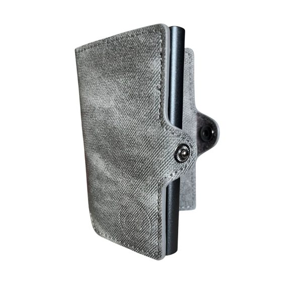 Billetera Pop-Up con protección RFID -Modelo GLOW-Gris