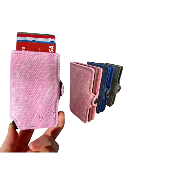 Billetera Pop-Up con protección RFID -Modelo GLOW Rosa