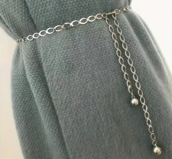 Cinturón metálico ajustable- Linea AnaClara en dorado y plateado